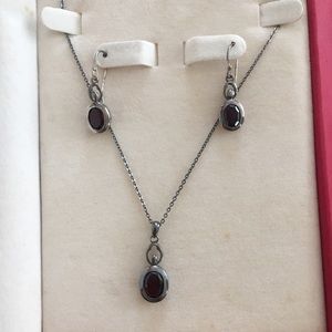 Coldwater Creek Garnet Set